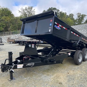 Black Dump <b>Trailer</b> <b>Tractor</b> <b>Trailer</b> Tandem Axle Cargo <b>Trailer</b> Multifunctional for Agriculture Site Work 1 Year Warranty 5800kg - Product Image 5