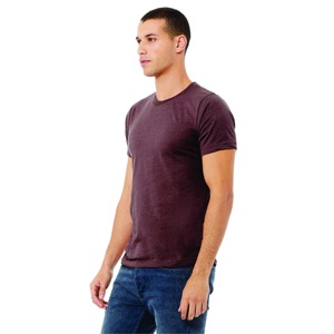 2025 nuevo diseño de alta calidad de algodón y fibra de bambú para hombres camiseta lisa con cuello redondo impresa en blanco - Product Image 2