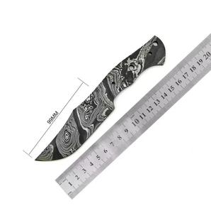 Cuchillo de Damasco DE ALTO Qaulit, cuchillas en blanco, cuchillas en blanco de acero inoxidable, cuchillo de caza - Product Image 2