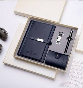 ชุดของขวัญสมุดโน้ตหนังพร้อมกล่องและปากกา LED - Product Image 1