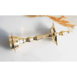 Support/Pilier en laiton pur Indian Art Villa pour Diya/Deepak/Lampe/Lanterne avec design en dôme pour la décoration de la maison Pooja, article cadeau Diwali - Product Image 6