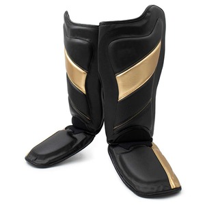 Protège-jambes en mousse noire, protection des pieds, protège-plis pour l'entraînement de boxe, kick-boxing - Product Image 4