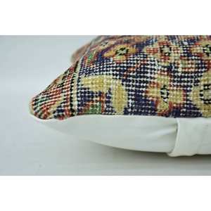 Oreiller en laine de Bohème multicolore 12x12 pouces tissé tufté portable pour canapé et literie motif carré vintage pour Noël - Product Image 4