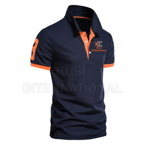 Chándal de secado rápido personalizado para hombre para Polo, tejido de punto de poliéster 100%, color sólido con su propio logotipo para ropa de verano - Product Image 2