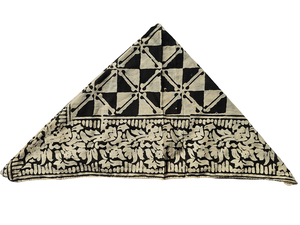 Unique Handcrafted 53x53cm Square Organic Cotton <b>Scarf</b> Bandana with Block Print Design for Women Hair Wrap <b>Neck</b> Accessory - Product Image 3