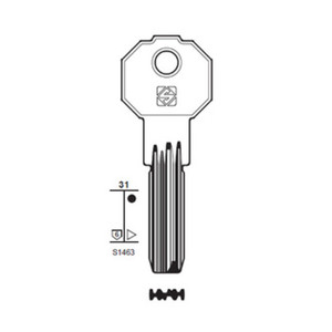 Chiavi Punzonate Silca Pf21 Olc Gr.6 - Product Image 1