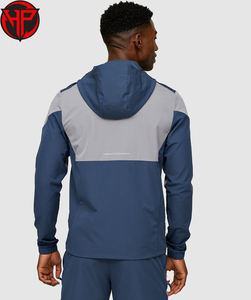 Chaqueta Cortavientos Personalizada para Hombre, Estilo Casual Urbano, Cierre de Cremallera, Opción de Talla Grande para Actividades al Aire Libre - Product Image 6