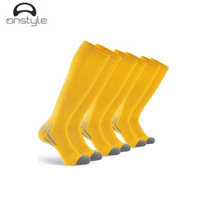 Calcetines Deportivos Largos para Jóvenes, Transpirables, con Control de Humedad, hasta la Rodilla, para Entrenamiento Diario y Fitness, con Logotipo en la Parte Inferior - Product Image 5