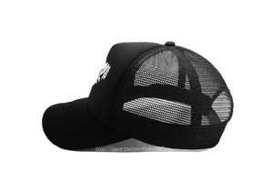 Sombreros de camionero de espuma de Golf/ciclismo de 5 paneles de alta calidad, malla ajustable, espalda sin día, bordado gris, lona de moda para exteriores - Product Image 2