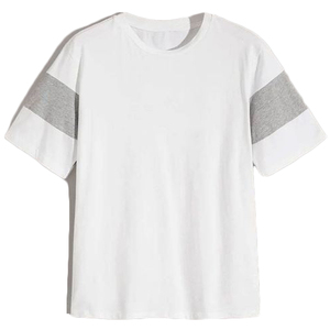 Logo personnalisé mode couleur unie hommes respirant t-shirts col rond Premium décontracté coton extérieur à manches courtes t-shirt - Product Image 1