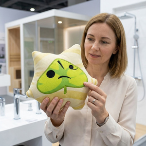 Aika Funny Grumpy Leaf, poupée en peluche anthropomorphe, cadeau <span class=keywords><strong>geek</strong></span>, jouet en peluche fantaisie - Product Image 1