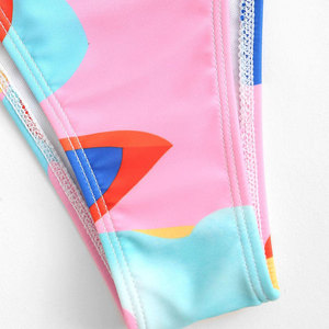 Maillot de bain bikini deux pièces sexy pour femme, imprimé animal, col en V, plissé, ajouré, écologique, personnalisable, multicolore - Product Image 6