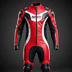 Combinaison de course Pro durable | Expertise de Malik Raza | Peau de vache à grain supérieur et panneaux flexibles | Libérez votre style personnalisé - Product Image 4