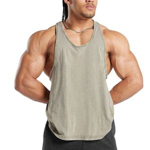 Venta al por mayor de camisetas con logotipo personalizado Atlético gimnasio Fitness entrenamiento correr camisetas hombres culturismo Stringer Tank Top Tank Tops - Product Image 1