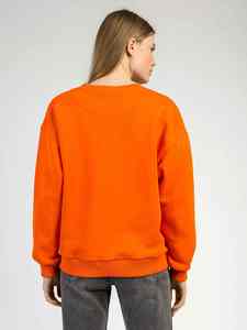 Sweat-shirt à col rond en coton surdimensionné personnalisé, logo brodé de qualité supérieure, streetwear décontracté - Product Image 3