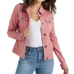 Activewear nueva chaqueta vaquera para mujer transpirable de manga larga a prueba de viento High Street 2025 chaqueta vaquera personalizada para mujer - Product Image 1