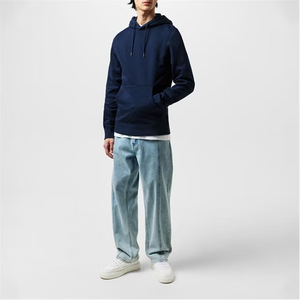 เสื้อฮู้ดโอเวอร์ไซส์สไตล์สตรีทโอเวอร์ไซส์ดีไซน์เรียบง่ายเสื้อสเวตเชิ้ตลำลองมีฮู้ดมีกระเป๋าจิงโจ้ออกแบบโลโก้ได้ตามต้องการ - Product Image 6