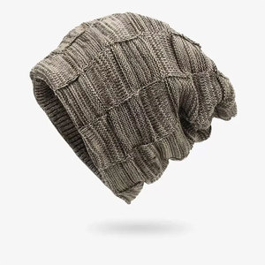 Bonnet en tricot d'hiver de qualité supérieure, doux, chaud, extensible, unisexe, décontracté, pour l'extérieur, bonnet épais en tricot côtelé - Product Image 6