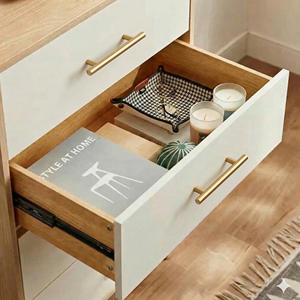 Modern <b>Gold</b> Finish Stainless Steel T-Bar <b>Cabinet</b> Pulls Cylindrical Drawer Handles for Kitchen Dresser Wardrobe-Eco-Friendly - Product Image 5