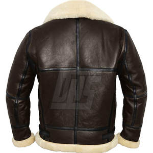 แจ็กเก็ตหนังแกะของผู้ชายมาใหม่แจ็คเก็ตหนังแกะสำหรับฤดูหนาว - Product Image 6