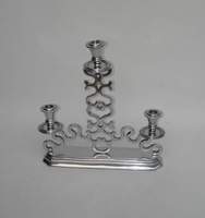 Ausgefallene günstige Preis Großhandel Phantasie dekorative Menorah Mini Kerzenhalter Preiswerte Premium-Look Designer Menorah Kerzenhalter