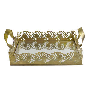 Plateau de service en métal décoratif en fer, idéal pour la maison, l'hôtel et la restauration, plateau de service décoratif - Product Image 1