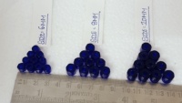 Perles de verre facettées bleues de qualité supérieure 10 mm |   Entretoises en cristal de cobalt étincelant pour la fabrication de bijoux, artisanat et emballage en boîte