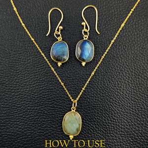 <b>Labradorite</b> Uneven Shape Gemstone <b>Pendant</b> Fine Jewelry Charm <b>Pendant</b> for Making Earring & Necklace Jewelry Accessories Exporter - Product Image 4