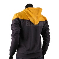 Sudadera con Capucha Completa con Cremallera y Logotipo Personalizado para Hombre, Sudadera de Algodón con Cremallera de Dos Tonos, Sudadera de Forro Polar Sólido para Hombre