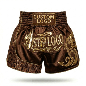 Shorts de Muay Thai brodés en gros, logo personnalisé, fabricant OEM de shorts de combat de kickboxing, faible MOQ, livraison rapide - Product Image 5