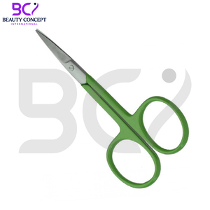 กรรไกรตัดหนังกำพร้าแบบกำหนดโลโก้ได้ ปี 2026 ผู้จัดจำหน่ายที่ดีที่สุด ด้ามจับสีเขียว รุ่นใหม่ล่าสุด กรรไกรสแตนเลส ใบมีดโค้งคม - Product Image 2