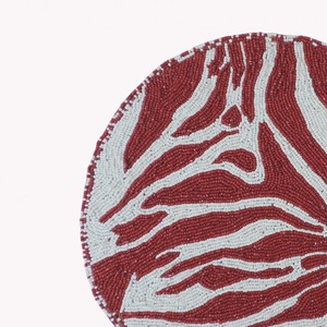 Best Classic Style Red & White Tableware Decorative <b>Placemats</b> Glass <b>Beads</b> for Parties & Other Functions Designed Theme Design - Product Image 6