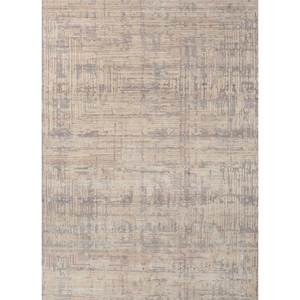 Uvenuti AKWB-1009 Ivory Hand Knotted Wool Bamboo Silk Rug Abstract <b>Rectangular</b> Hallway for Home Bedroom Viscose Handmade - Product Image 1