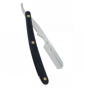 Maquinilla de afeitar de borde recto al por mayor con mango de plástico Maquinilla de afeitar y depilación de acero inoxidable - Product Image 5