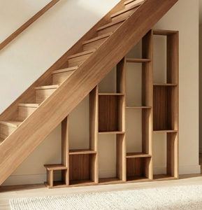 ตู้เก็บของแบบโมดูลาร์ใต้บันได (ไม้เนื้อแข็ง) - Product Image 3