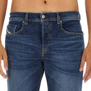 Jeans en denim respirant à boutons classiques pour homme, coupe régulière, confortable, avec logo de marque personnalisé et option multicolore - Product Image 2