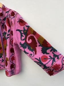 Wholesale Suzani Embroidery Short Quilted Jacket <b>for</b> <b>Women</b> Elegant <b>Coat</b> Beach Wear and Winter <b>Dress</b> Gift <b>for</b> Her - Product Image 3