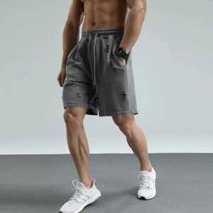 Nuevo Producto 2026: Shorts Retro de Hombre Estilo Urbano Europeo-Americano, Lavado Intenso, Corte Holgado, Tendencia de Moda, Marca de Diseño - Product Image 4