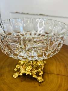 Cuencos de vidrio recién llegados con base de metal y cuencos hechos a mano de estilo de lujo chapados en oro para usos de Decoración de mesa - Product Image 2