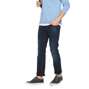 OEM 2023 pantalones vaqueros hombres ajuste relajado Denim nuevo estilo transpirable hombres pantalones vaqueros al por mayor tarifa de pantalones vaqueros hechos a medida - Product Image 1