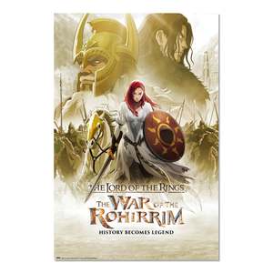 Modern Style the Lord of the Rings the Battle of the Rohirrim <b>Poster</b> Black Frame Paper Wall Art - Product Image 3