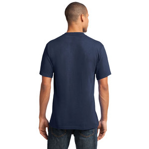 T-shirt classique bleu marine à col en V pour hommes T-shirts à séchage rapide pour hommes - Product Image 2