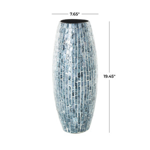 नई वस्तु नीले और सफेद माँ के लिए घर के लिए नीले लहजे के साथ मोती vase की नई वस्तु नीले और सफेद माँ