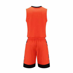 ชุดบาสเก็ตบอลชุดบาสเก็ตบอลสีขาวและสีเหลืองระบายอากาศได้ตามต้องการ - Product Image 4