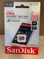 Carte mémoire SanDisk Ultra 140 Mo/s SDSQUAB 128 Go 100% originale