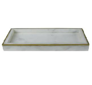 Plateau de service en marbre tendance le plus vendu avec poignées en métal pour déjeuner petit déjeuner dîner personnaliser disponible au prix de gros - Product Image 3