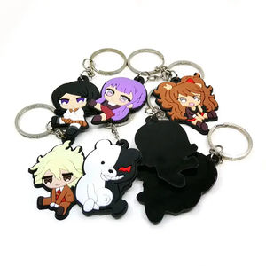 Nouveau porte-clés de voiture en caoutchouc souple PVC personnalisé de haute qualité porte-clés en silicone avec logo en caoutchouc souple Anime 3d - Product Image 3
