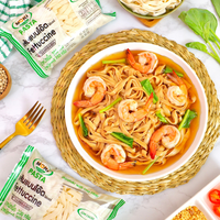 Thaifex MOKI Hazır Yulaf Lifi Fettuccine Konjac 200g Kutu/Paket - Şekersiz Yüksek Diyet Lifli 2 Dakikada Pişirme KETO GLÜTENSİZ
