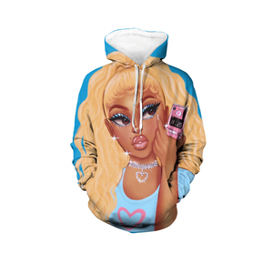 Sudaderas con estampado de sublimación para mujer, jersey con patrón personalizado, moda 100% de poliéster, novedad - Product Image 4