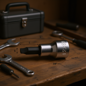 Usag 3/8'' <b>Socket</b> Bits for Slot-Head Screws - Product Image 3